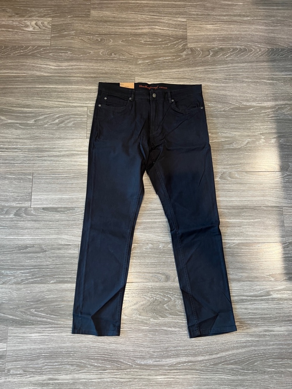 Weatherproof Men's Black/Grey Straight Jeans